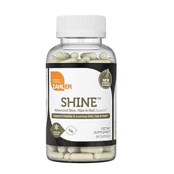 Amazon.com: Zahler Shine Hair Skin and Nails Vitamins for